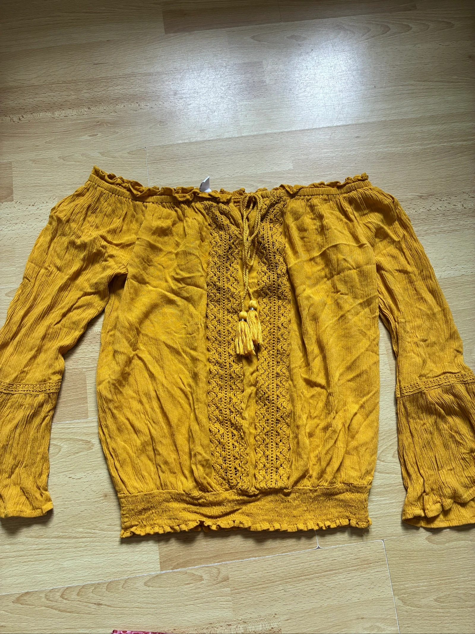 Blusa boêmia ombros descobertos feminino PP – photo 3